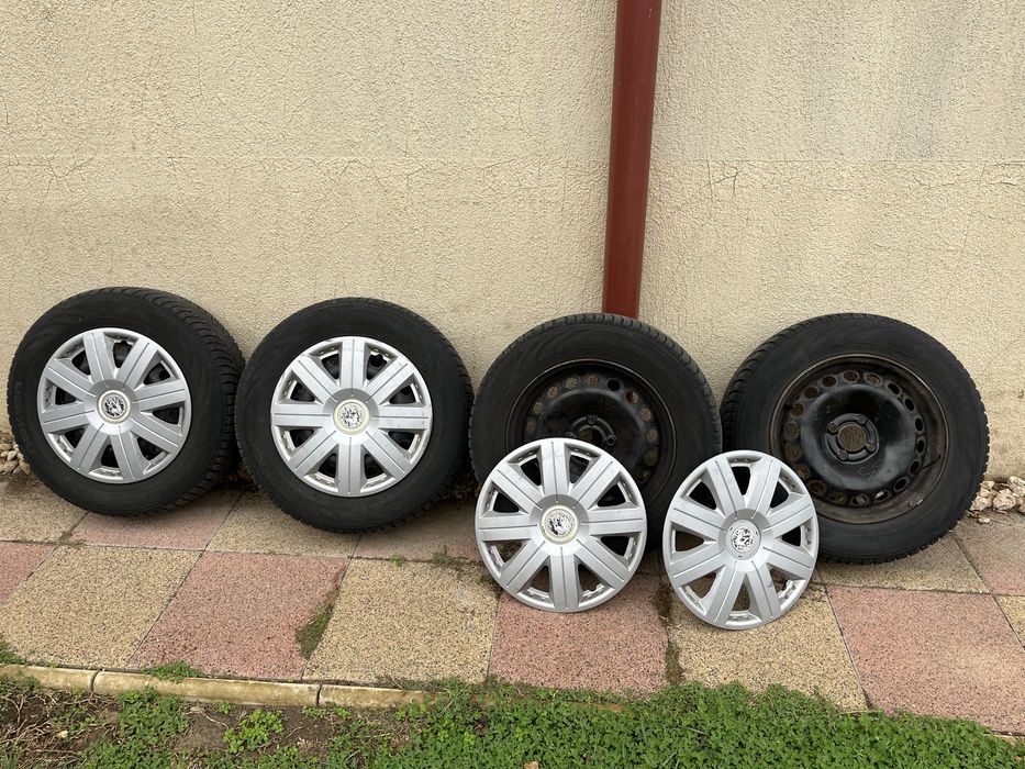 Jante + anvelope de iarna 195/65 R15