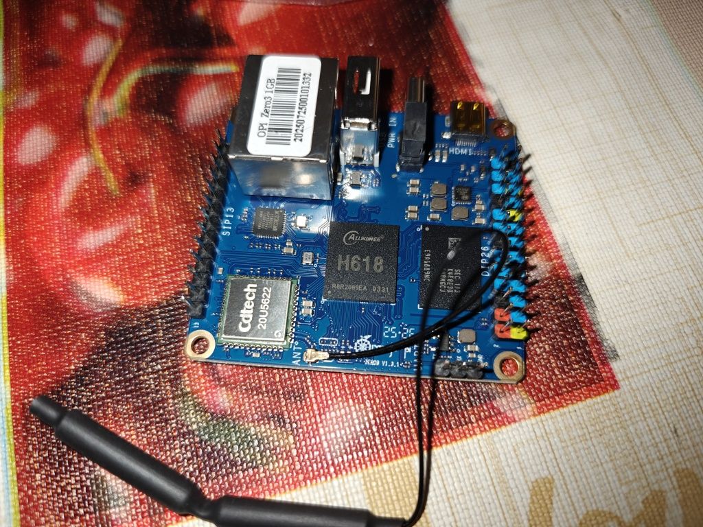 Алтератива на Raspberry Pi - Orange Pi Zero 3 - 1 GB RAM.