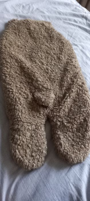 Конверт мишка очень тёплый 0 до 5 мес