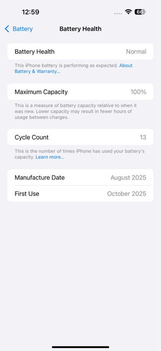 Iphone 16 pro max Black titanium 256GB , 100% sanatate baterie, nou
