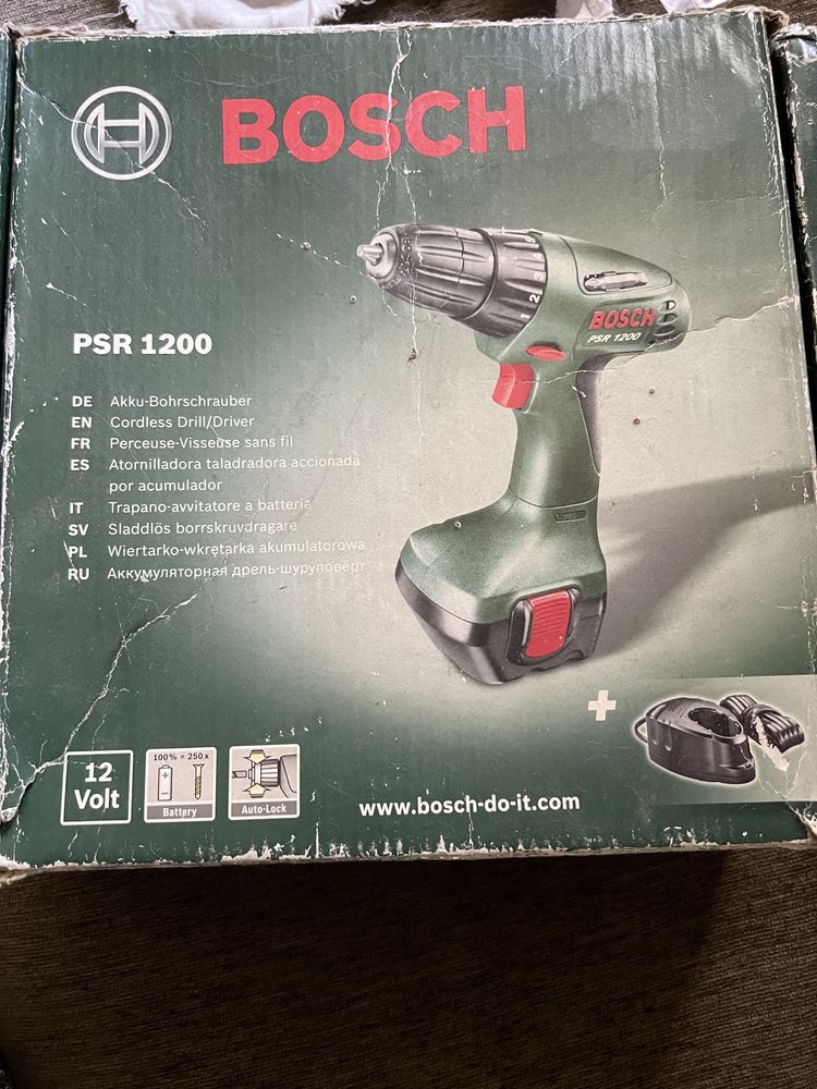 Аккумуляторная дрель- Шуруповерт  Bosch PSR 1200