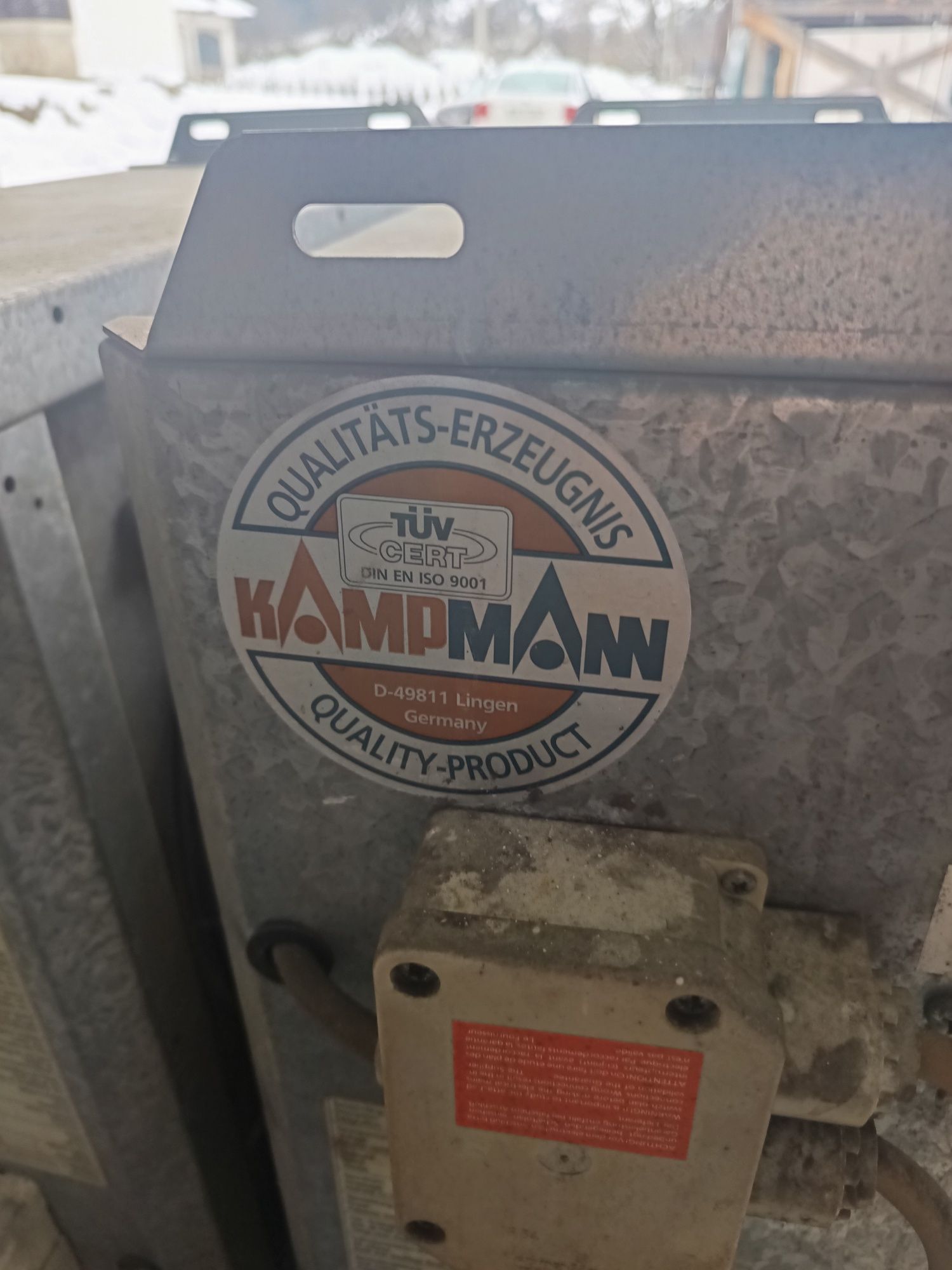 Ventilator Aeroterma pe apa Kapmann industrial , încălzire hală seră