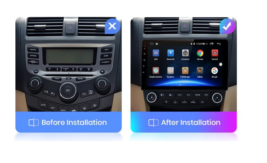 Мултимедия 10" Android 11 GPS RDS DSP за Honda Accord 7 2003 - 2007