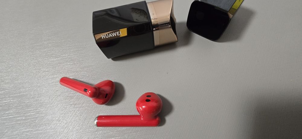 Casti wireless Huawei Freebuds Lipstick, Active Noise Cancelling, Red