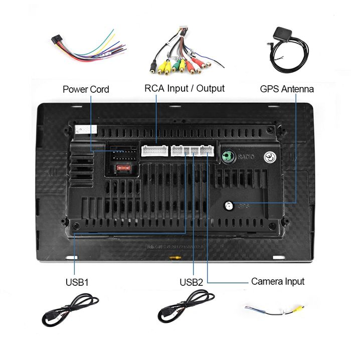 Player auto universal 2DIN ecran touch 7" cu navigatie