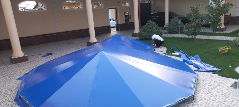 Банер тент бассен  метал канструкся баннер установка