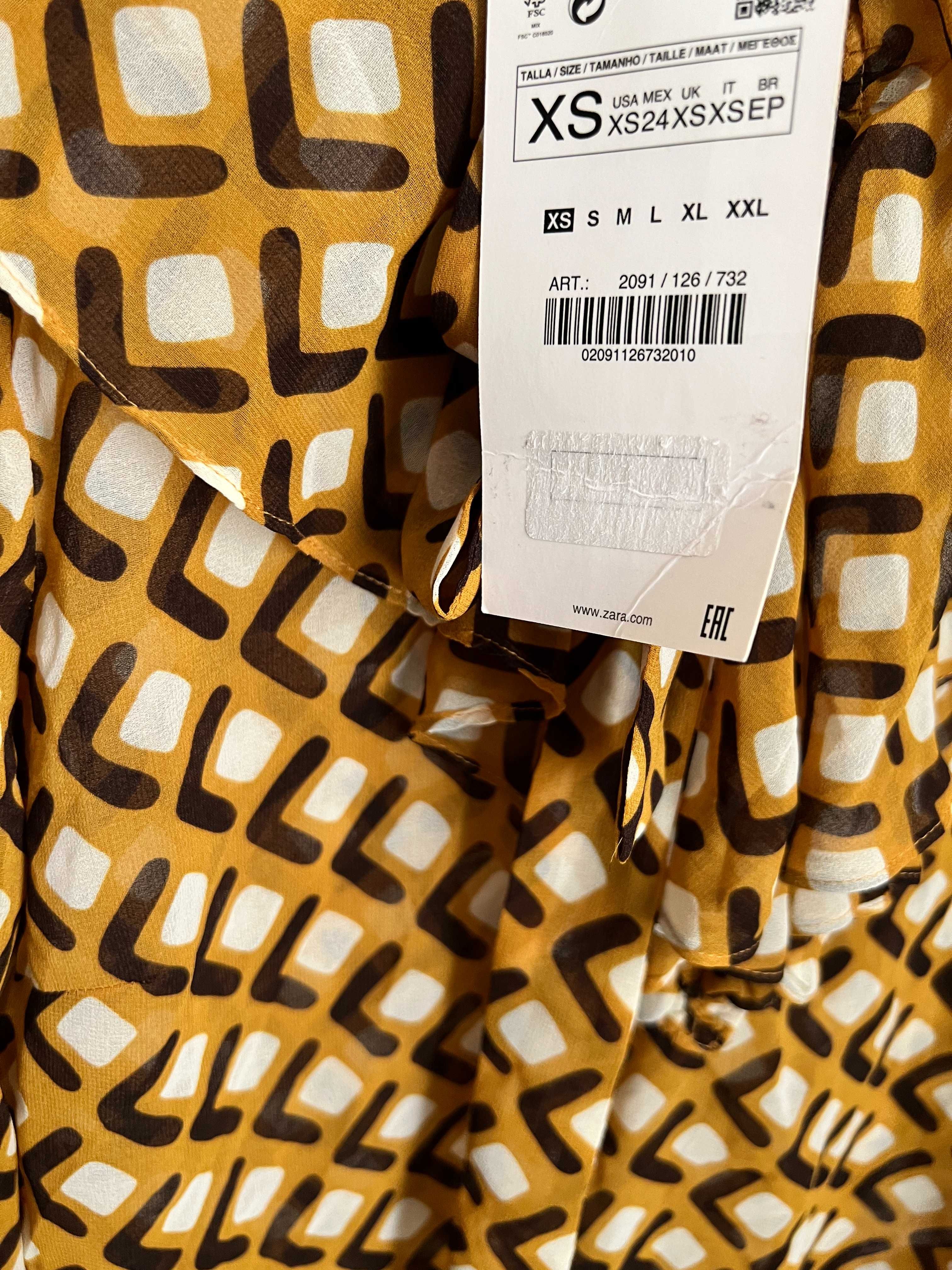 Новая блузка Zara pазмер XS из Германии