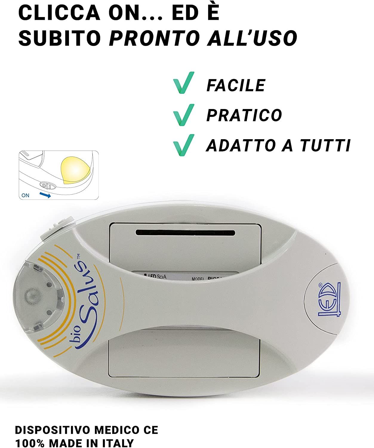 Уред за магнитотерапия LED Biosalus, Medico CE, Италия, 70 символа