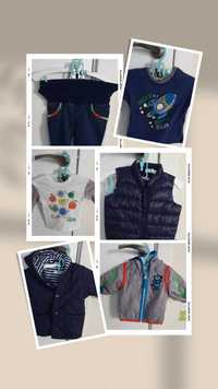 Лот пролетни дрехи за момче Benetton, 0-3 месеца