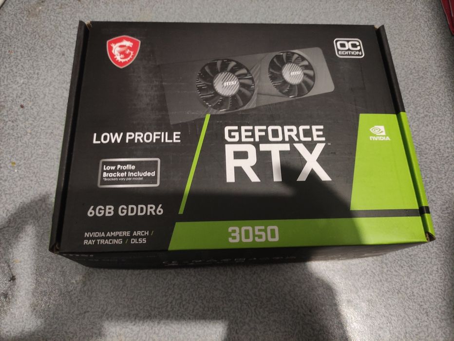Видеокарта MSI RTX 3050 LP 6G OC, 6 GB, GeForce RTX 3050