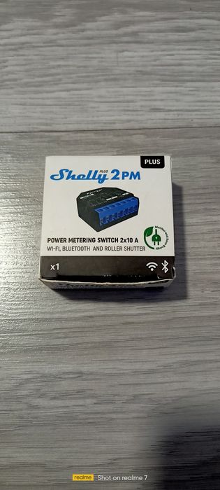 Shelly Plus 2PM двуканално WiFi реле с мониторинг и управление на щори