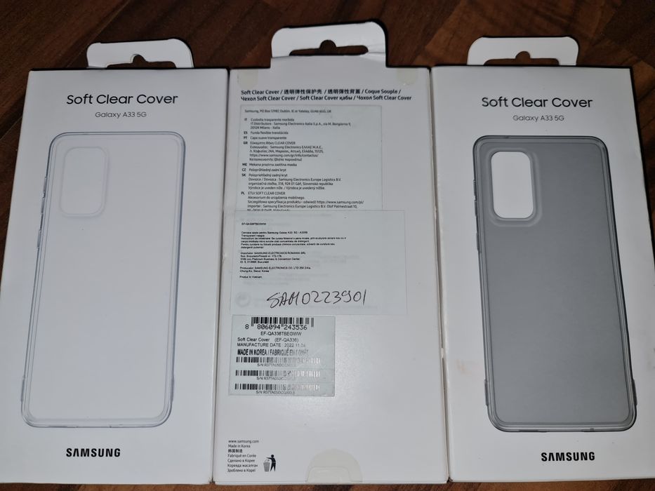 Husa silicon originala Samsung Soft Clear Cover Galaxy A33 5G A336