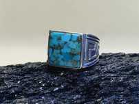 Inel argint „Copper Turquoise”