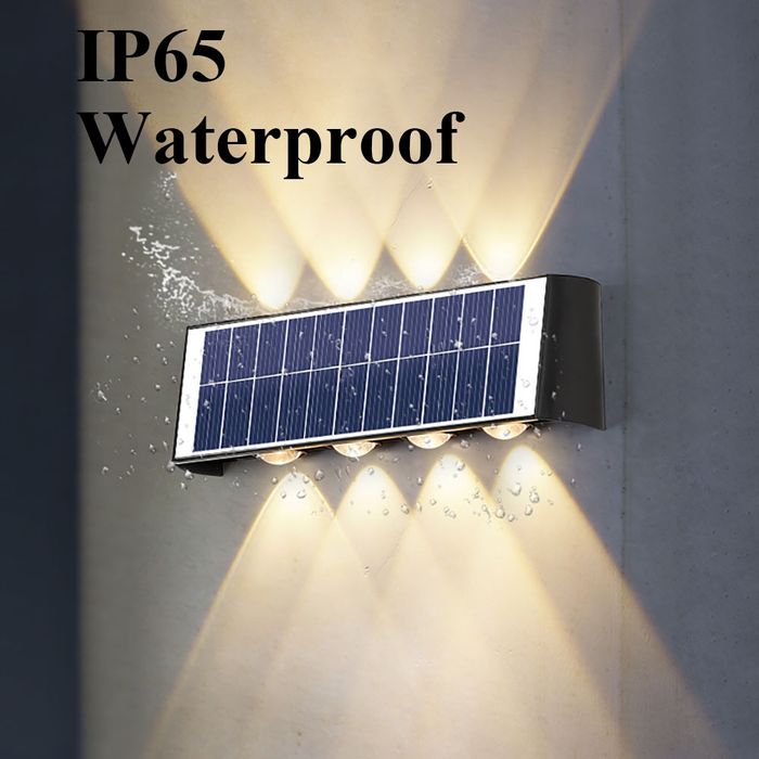 Aplica Exterior cu Panou Solar IP65, Lumina calda sau Lumina rece, 8W