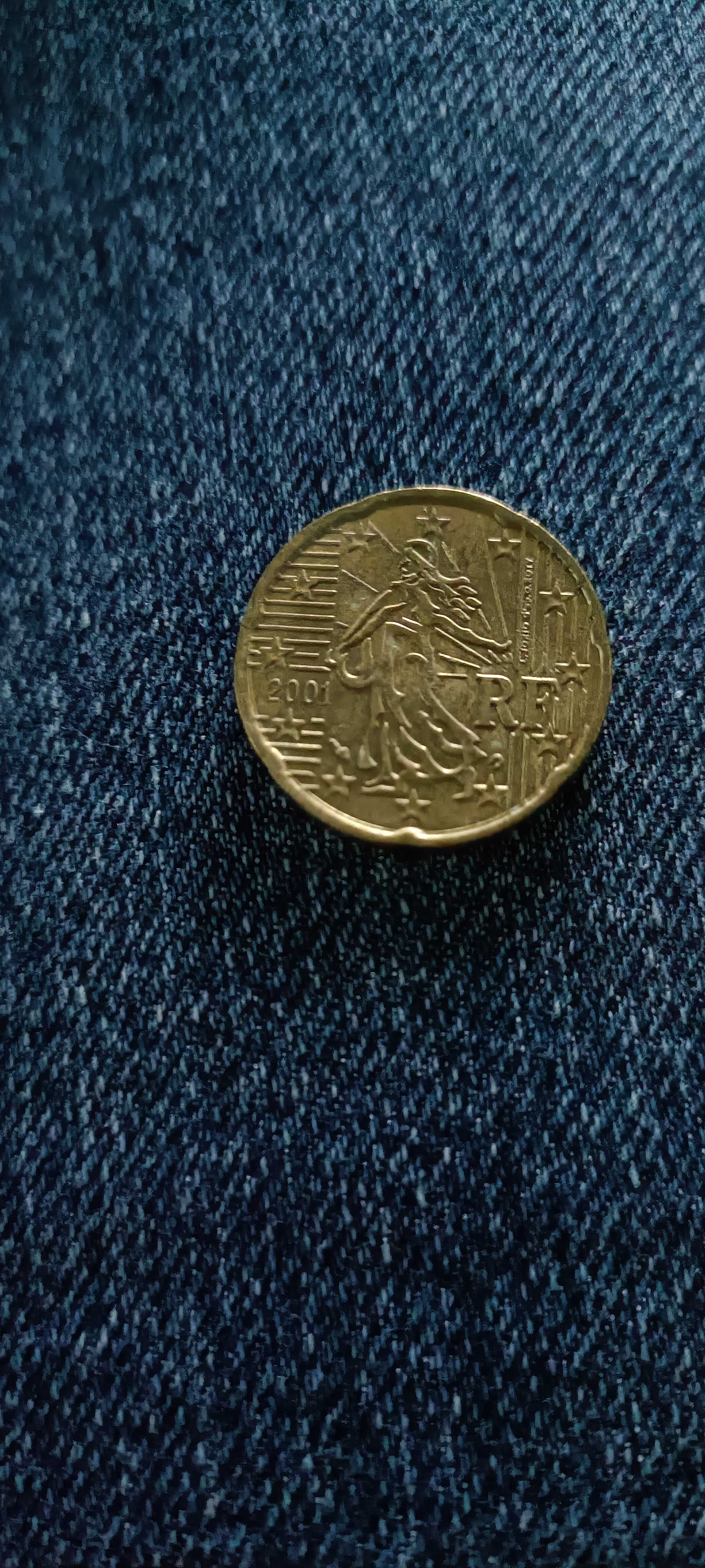 Moneda 20 centi france 2002