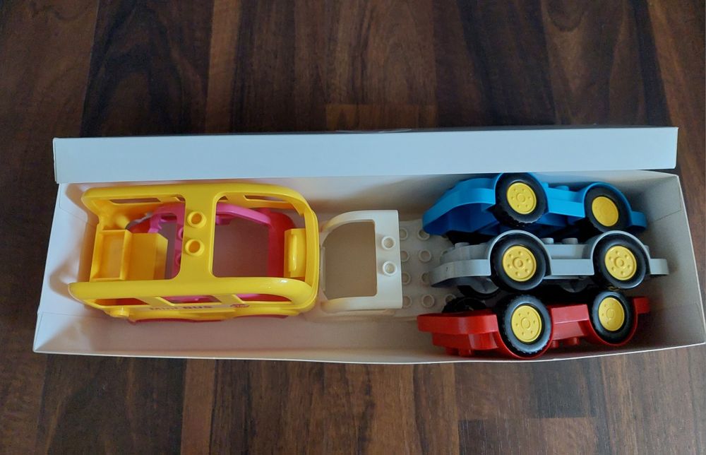 Set 3 vehicule mari tip Lego Duplo