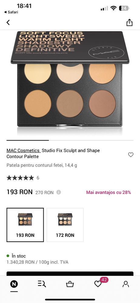 MAC Cosmetics Studio Fix Contour Palette contur fata machiaje