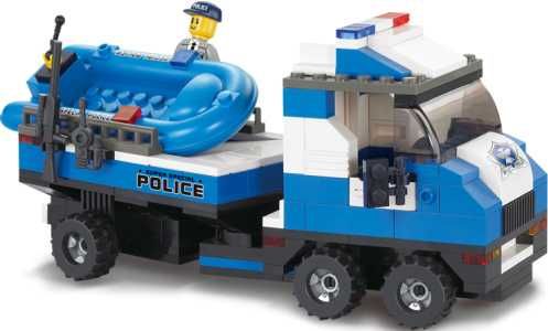 Joc constructie 403 caramizi Sluban tip Lego: Police Emergency Action