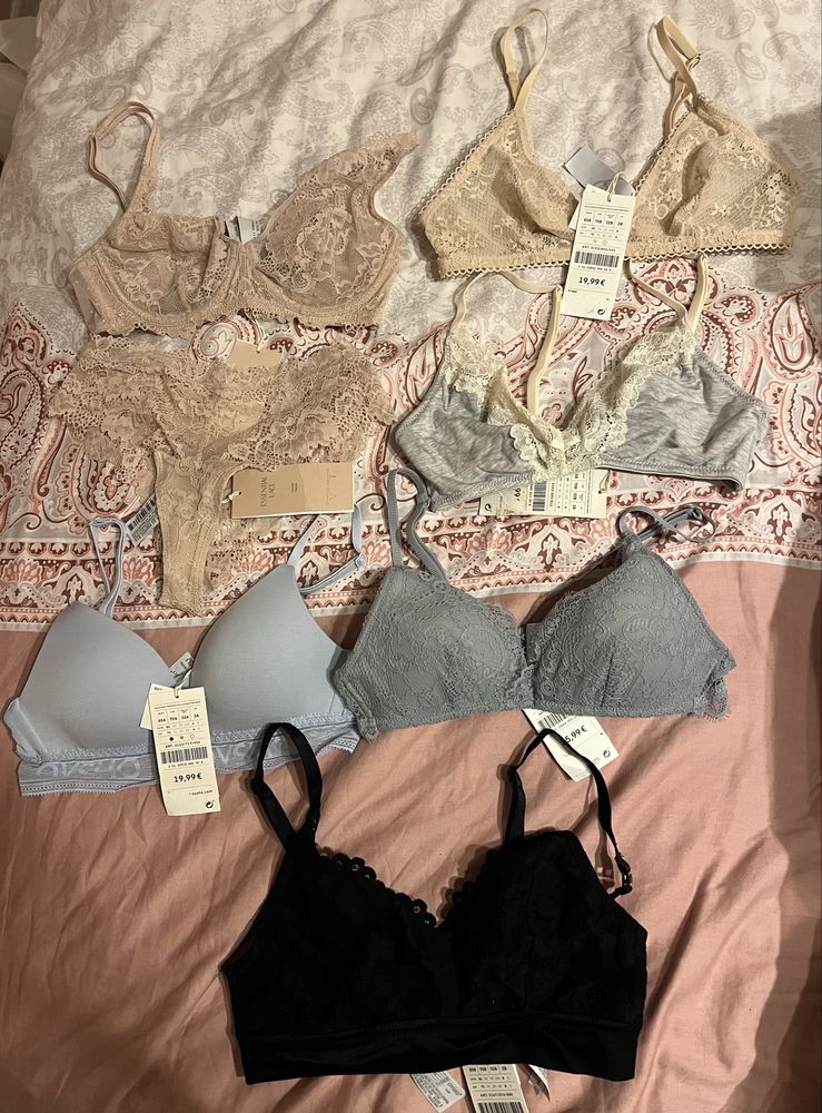 комплекти бельо сутиен бикини кърмене Oysho Guess Victoria’s secret