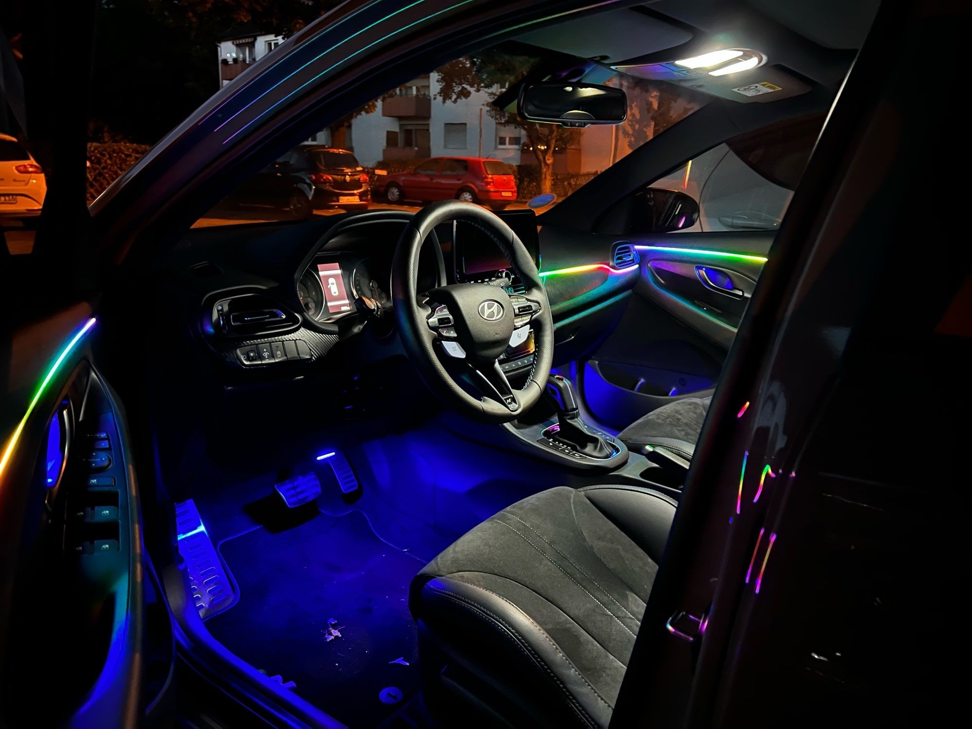 Banda neon, lumini ambientale auto dinamice 18 in 1