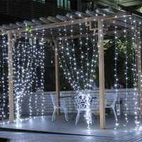 Коледна украса - LED светеща завеса