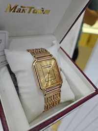 Продам золотые часы Мак-тайм с браслетом, оригинал Россиия (новые)