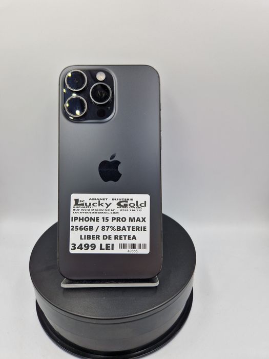 Iphone 15Pro Max 256GB / 87%Baterie Garantie #48355