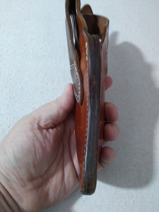 Toc pistol din piele naturala