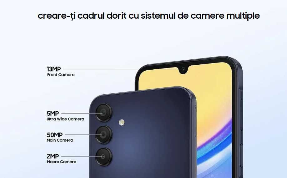 SAMSUNG Galaxy A15 5G, 128GB, 4GB RAM, Dual SIM, Blue Black - ca nou