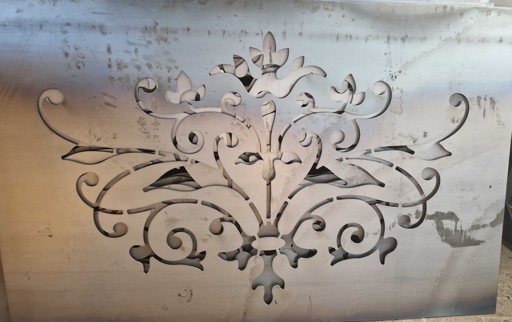 Gard panou metalic, gard ornamental metalic