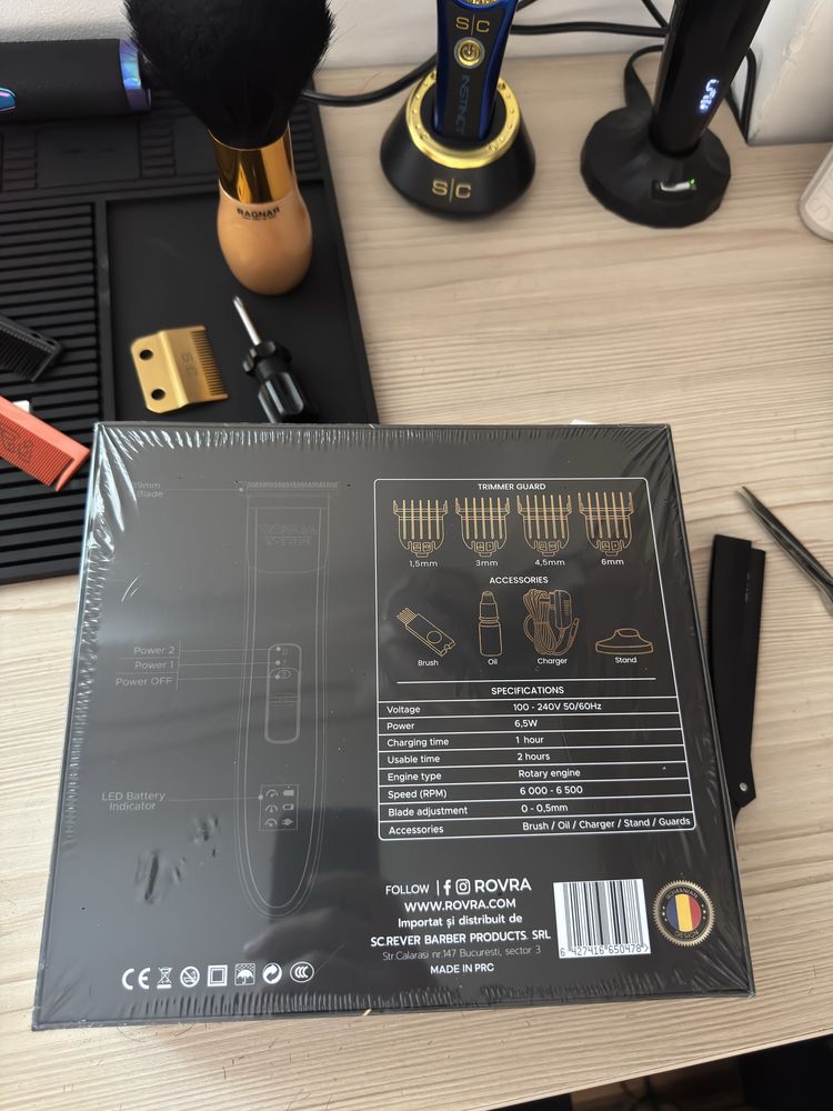 Pachet complet pentru frizeri – “Barber Starter Kit” – NOU, SIGILAT