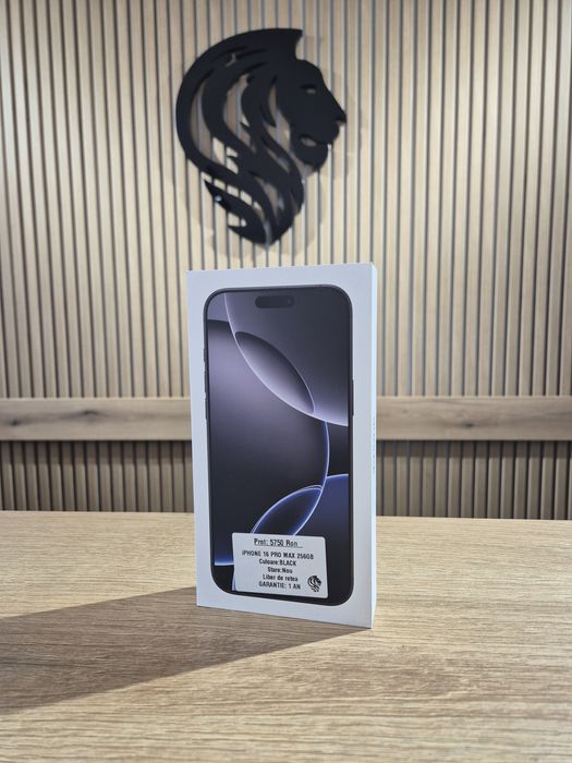 iPhone 16 Pro Max 256gb Black Neverlocked /Fact+Garantie