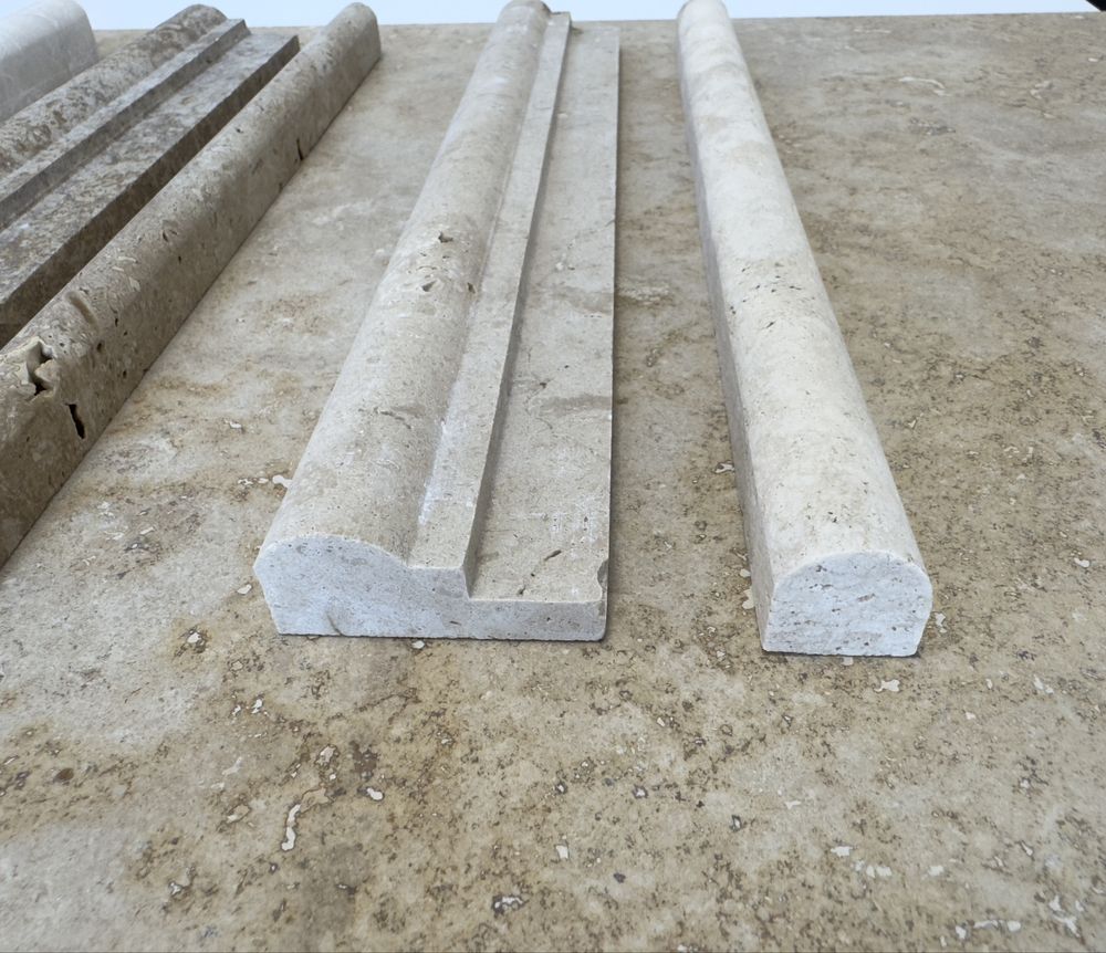 Profile Travertin Noce Medium White