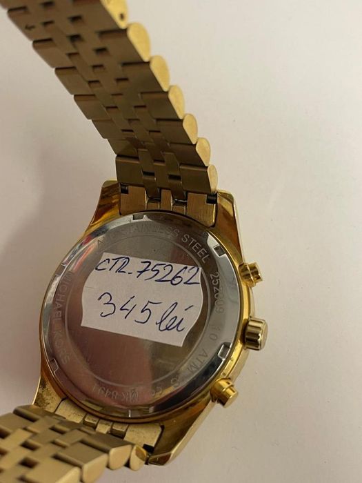 Ceas barbati, Michael Kors, 44x13mm, otel, cadran auriu -T-