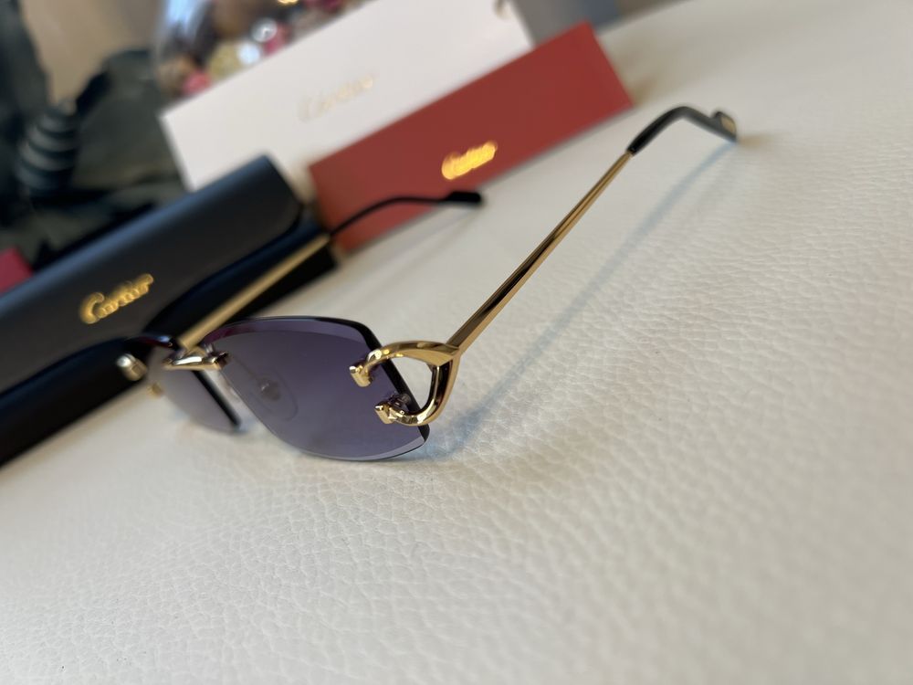 Cartier CT0465S ochelari de soare rimless inlocuire rame vedere