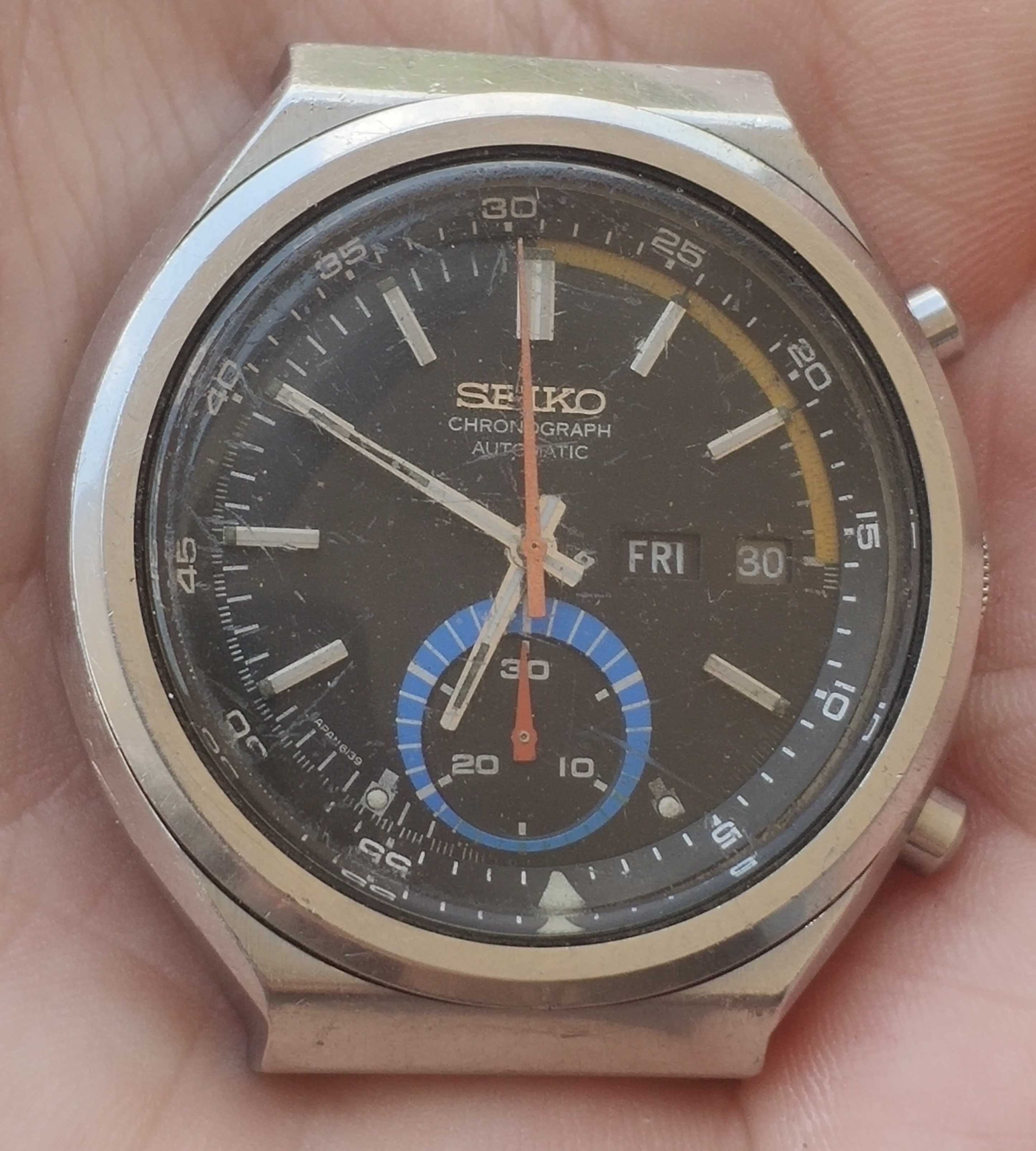 Seiko Сейко автоматичен часовник хронограф