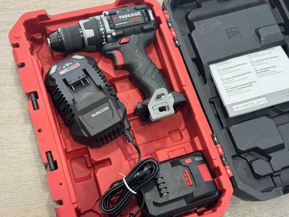 Акумулаторен винтоверт Parkside PABSP 20-Li C4 с батерия и зарядно