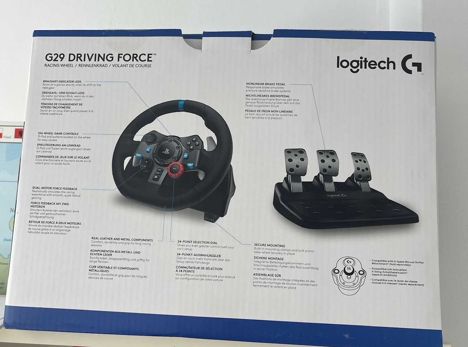 Волан с педали Logitech G29 + shifter Logitech