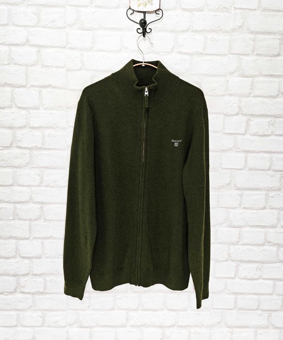 GANT Lambswool Оригинална мъжка жилетка / Пуловер с Цип Размер L