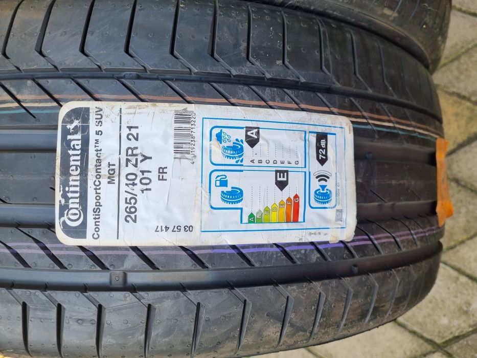 Vând 2 anvelope vara noi 265 40 21 Continental