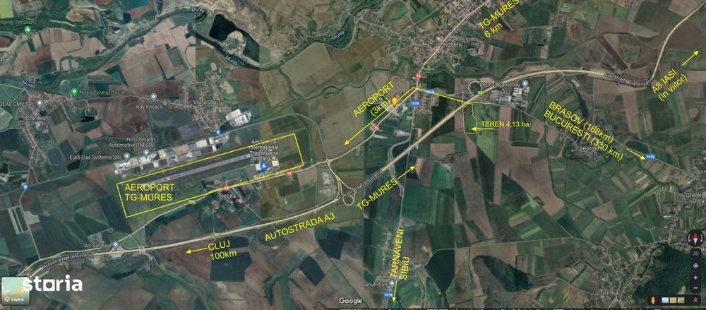 Oportunitate investitie- teren extravilan suprafata de 41.356 mp in Un