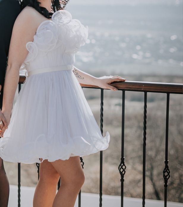 Rochie alba cununie Ana Radu