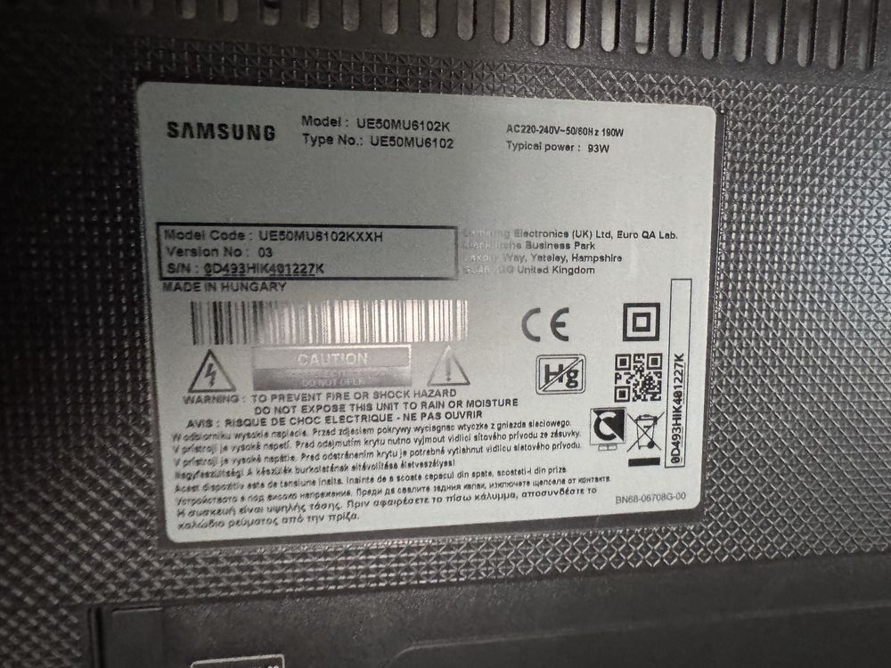 Televizor samsung UE50MU6102KXXH 125cm