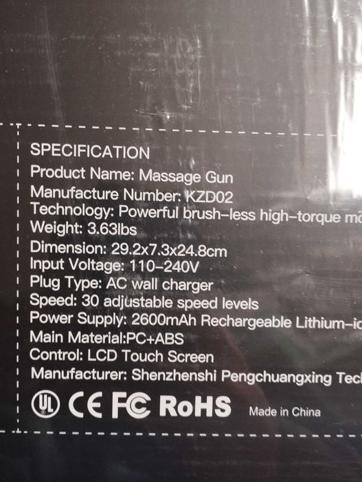 Масажен пистолет с 10 глави, масажор за спортисти за цяло тяло