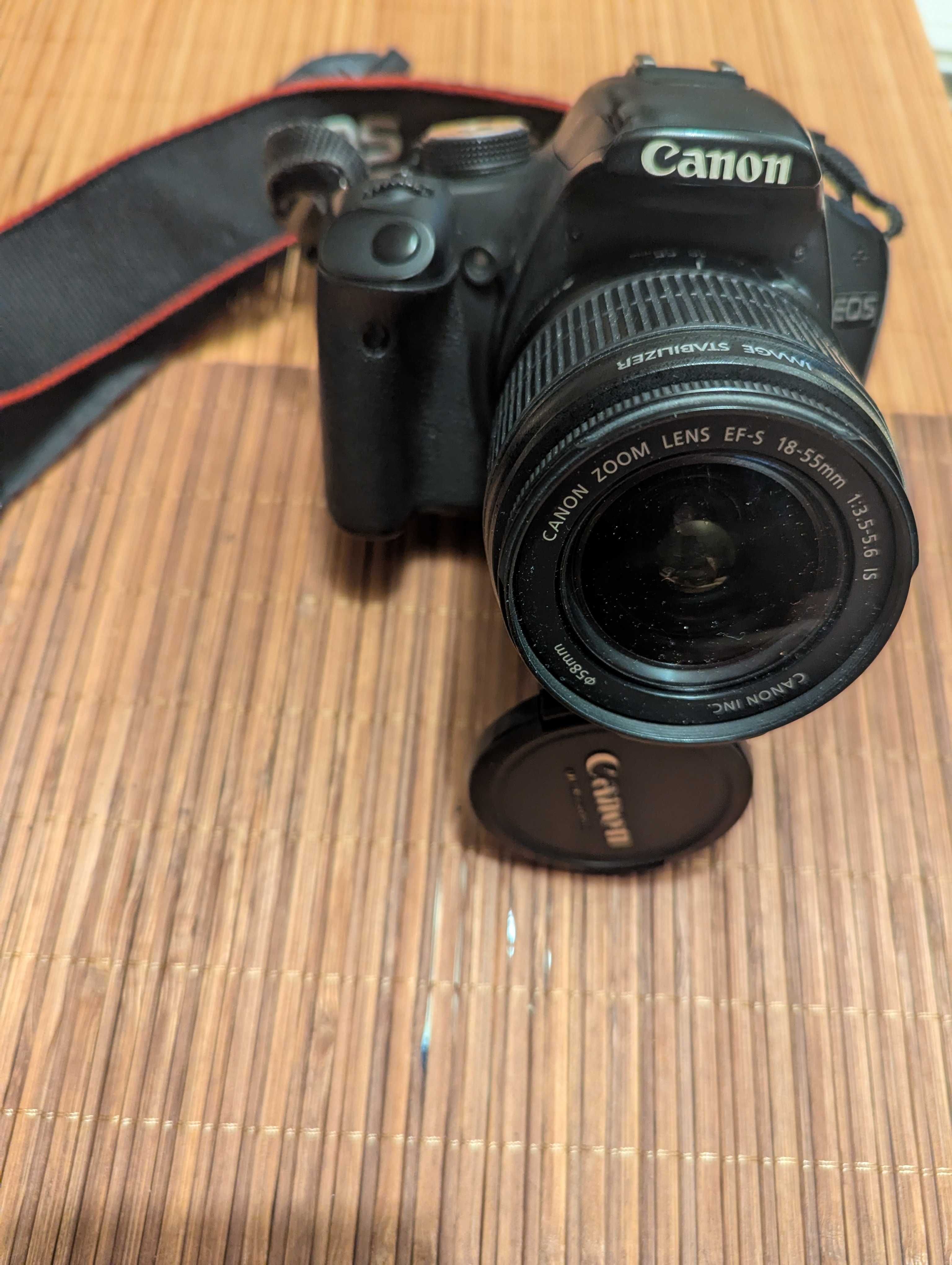 Фотоапарат Canon 500D EOS с обектив Canon EFS 18-55mm