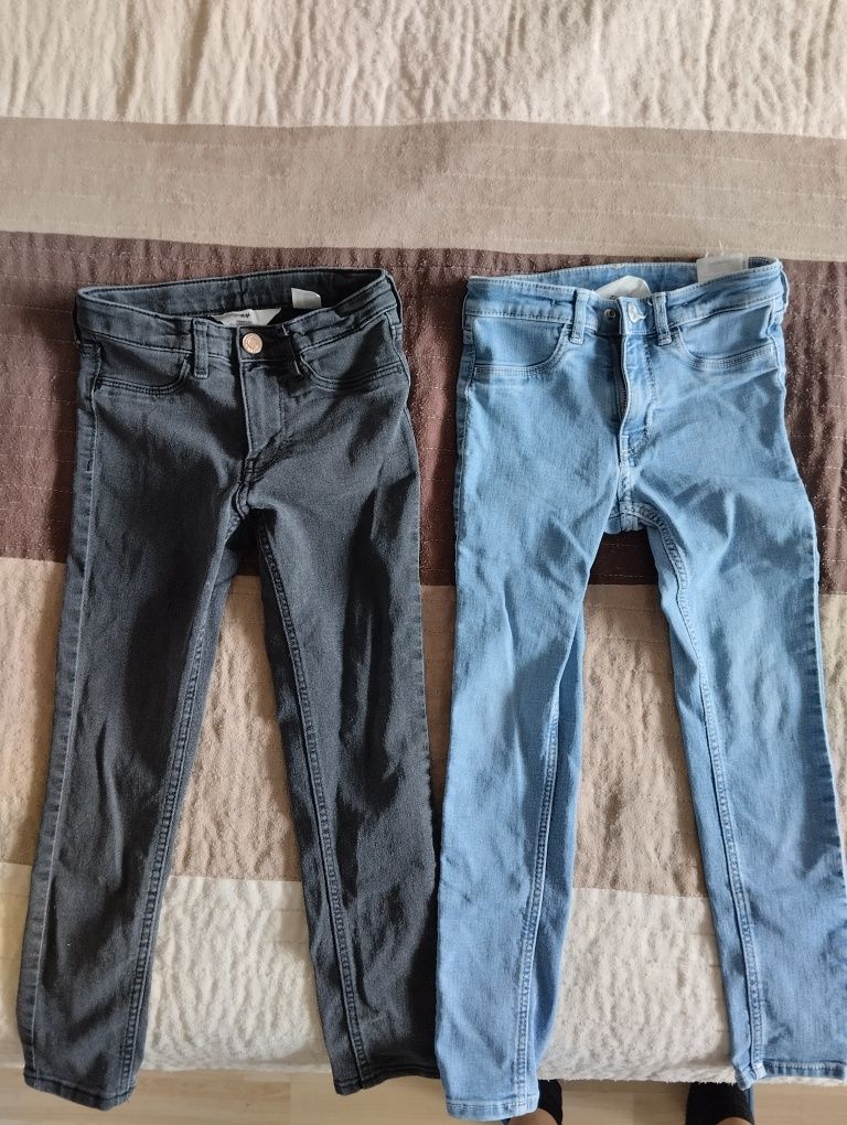 Лот H&M дрехи дънки и блузи за момиче размер 116