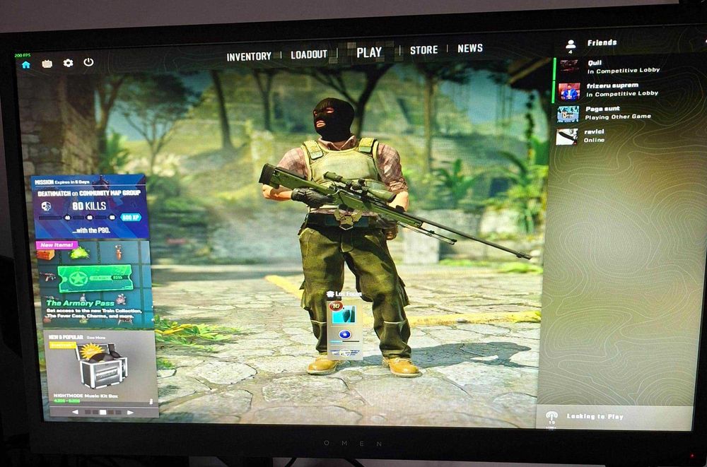 Monitor Gaming HP Omen 24.5", Full HD, FreeSync, 144Hz