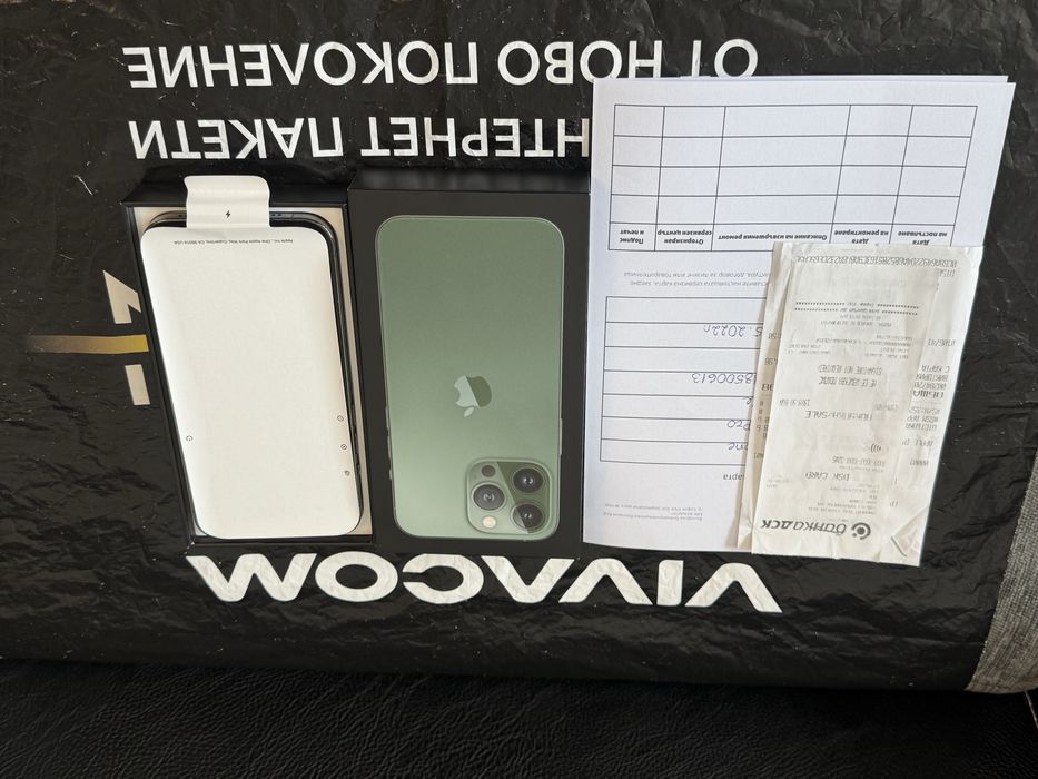 128GB iPhone 13 Pro Vivacom Гаранция 2024г. Green