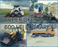 Închiriez buldoexcavator miniexcavator escavator excavatorbobcat picon