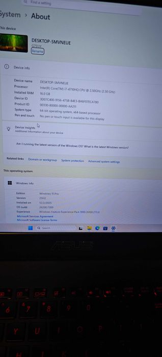 Asus ROG G751JY GTX 980M